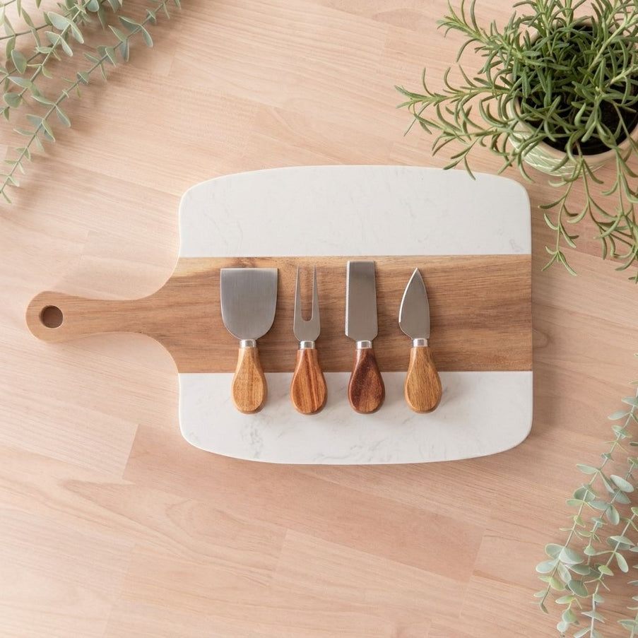 Marble Serving Board Set