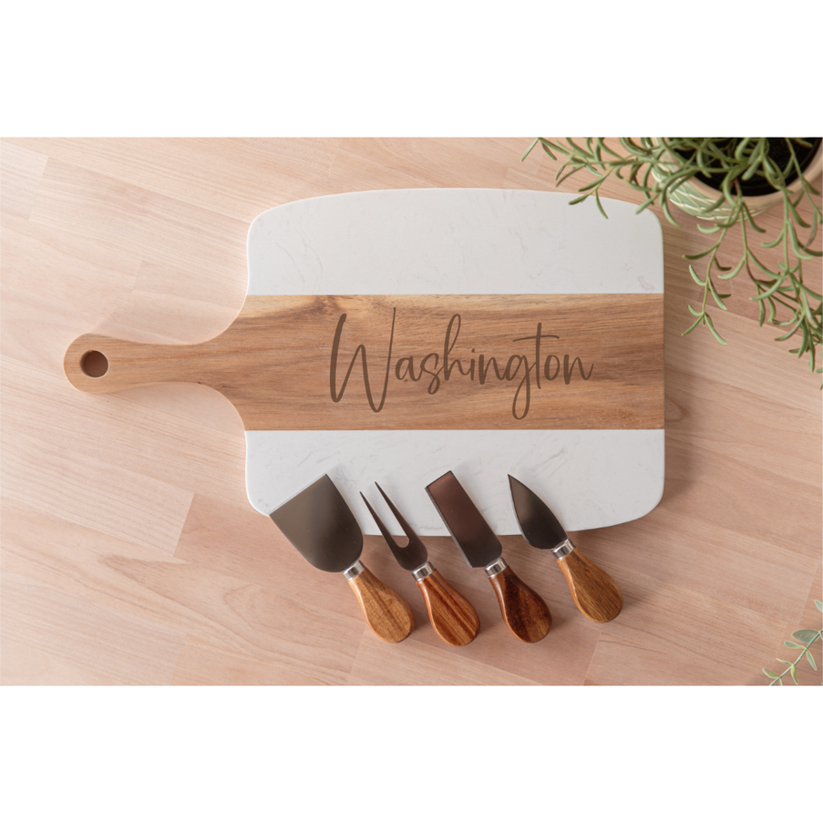 Marble Serving Board Set