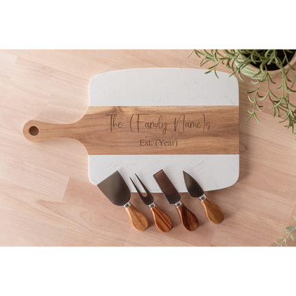 Marble Serving Board Set